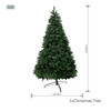 7/9-Layer Green PVC Christmas Tree with Iron Base, Lights Optional—PAT-004
