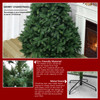 7/9-Layer Green PVC Christmas Tree with Iron Base, Lights Optional—PAT-004