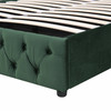 Bed frame is stable with non-slip support feet