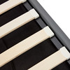 Solid wood and metal frame, cross bracket design, ensure the stability of the bed