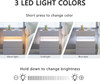 Three lighting modes are available