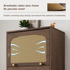 Breathable rattan door frame