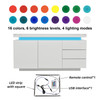 LED ambient lighting: 16 colours, 6 brightness settings and 4 light modes