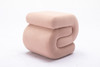 Luxurious velvet ottoman with sturdy wood frame, high-density foam, and versatile use.