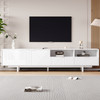 Bohemian TV Stand with Geometric Design Fits 90" TVs