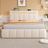 King Size Upholstered Storage Bed with LED Headboard & USB/Type-C Charging