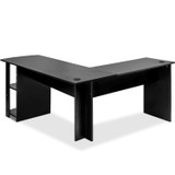 Corner Desk Office Desk for Home,Easy to Assemble (Black)