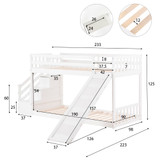Details of Bunk Bed with Stairs and Slide