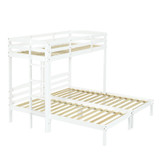 Abrihome Bunk Bed Triple Sleeper with Side Ladder for Children and Teens 3FT