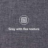 Single Bed Soft Linen Grey 3FT Upholstered Bed with Winged Headboard, Wood Slat Support