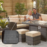 8 - Person Seating Group with Fire Pit Table