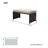 Abrihome 7 Seater Dining Set with  Fire Pit Table