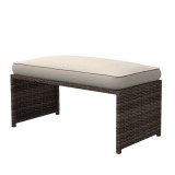 Abrihome 7 Seater Dining Set with  Fire Pit Table