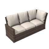 Abrihome 7 Seater Dining Set with  Fire Pit Table