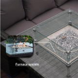 Abrihome 7 Seater Dining Set with  Fire Pit Table