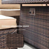 Abrihome 7 Seater Dining Set with  Fire Pit Table