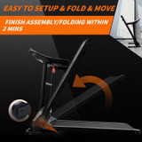 Abrihome Electric Treadmill Folding Motorized Runing Jogging Walking Machine for Home Use│USB & Speakers │12 Pre-Programs │98% Assembled