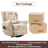 Abrihome Dual Motor Lift Chair Recliners for Elderly Infinite Position Lay Flat Recliner with Heat Massage Up to 300 LBS Electric Power Lift Recliner Chair Sofa