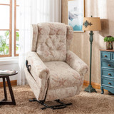 Abrihome Dual Motor Lift Chair Recliners for Elderly Infinite Position Lay Flat Recliner with Heat Massage Up to 300 LBS Electric Power Lift Recliner Chair Sofa