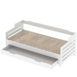 Abrihome Daybed, Trundle and Drawer, Cabin Bed, Single Guest Bed Sofa Bed