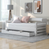 Details of Abrihome Daybed, Trundle and Drawer, Cabin Bed, Single Guest Bed Sofa Bed