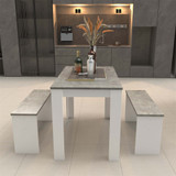 3-Piece Rectangular Dining Set with Two Benches for Kitchen—PAD-2461D