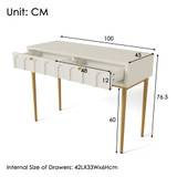 Dressing Table With 2 Drawers 76.5 Cm High