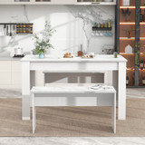 Dining Table with 2 benches Dining Table Set for Kitchen