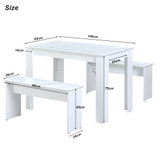 Dining Table with 2 benches Dining Table Set for Kitchen