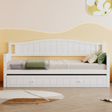 Daybed with Trundle Bed Sofa Bed,