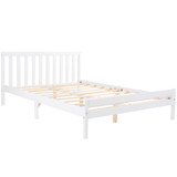 Bed Frame, Double Bed 4ft6 Solid Wooden Bed Frame