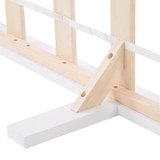 Bed Frame, Double Bed 4ft6 Solid Wooden Bed Frame