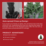 5/7/9-Layer Green Christmas Tree with Optional Auto-Adjusting Lights—PAT-002