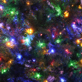 7/9-Layer Green PVC Christmas Tree with Iron Base, Lights Optional—PAT-004