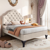 Pink and off-white are available in two elegant color schemes to meet the needs of different bedroom styles