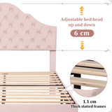 Adjustable Headboard: Easily customize the height to suit your mattress thickness for optimal comfort while reading or watching TV.