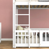 Three-step rectangular staircase design, safe and stable