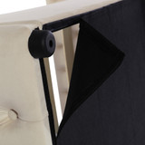 Bed frame with stable supporting feet