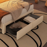 There are two pulleys under the bed
