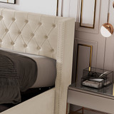 The high back design provides comfortable back support