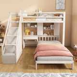 Integrates comfortable sleep, study desk and large storage capacity