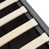 Solid wood and metal frame, cross bracket design, ensure the stability of the bed