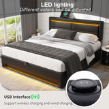 LED lighting: Remote control of 12 colors, providing a warm reading or relaxing atmosphere