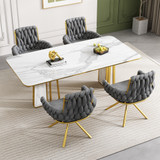 This luxurious velvet swivel chair offers 360° rotation, ergonomic support, and a modern design for ultimate comfort and style.