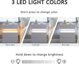 Three lighting modes are available
