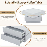 rotatable storage coffee table
