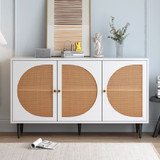 A stylish and durable rattan sideboard with versatile storage and elegant design, perfect for any room.