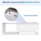 High-gloss surface design, smooth and easy to clean, scratch-resistant and durable