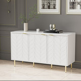 Elegant and romantic with a modern, floral design and gold accents.