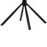 Four thick steel leg frames provide stability and durability.